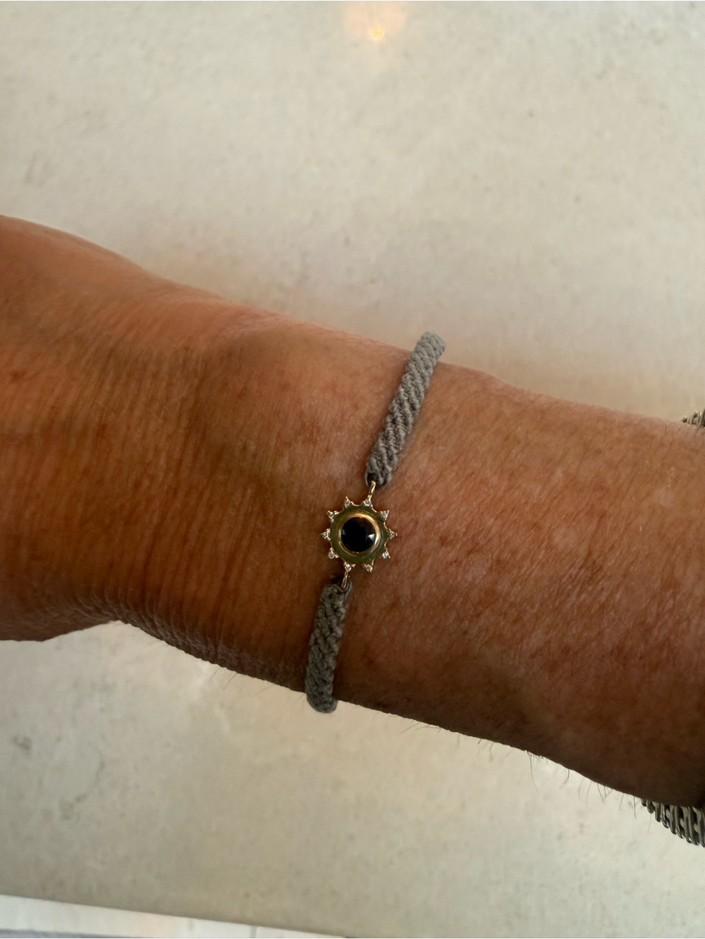Scosha  saphire bracelet with diamonds and 14k gold